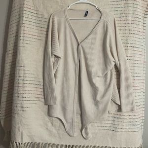 Large cream colored cardigan